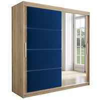 Schrank Tapi 200 Eiche Sonoma/Blau