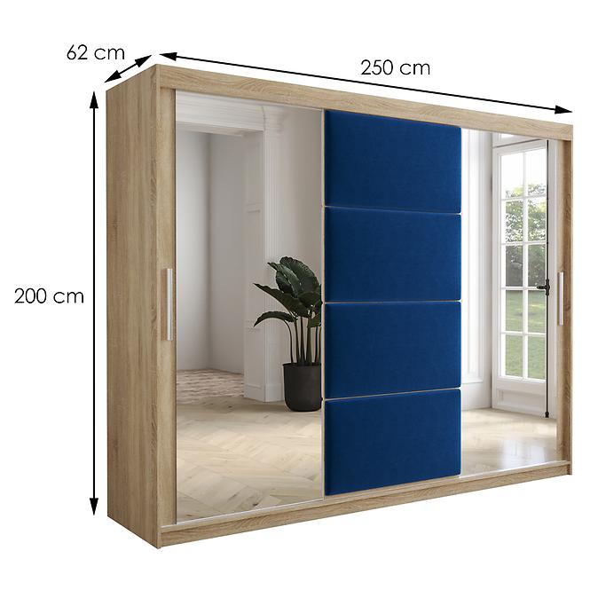 Schrank Tapi 250 Eiche Sonoma/Blau