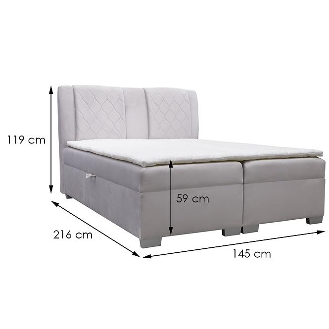 Bett Kolumbia 140x200 Bluvel 03