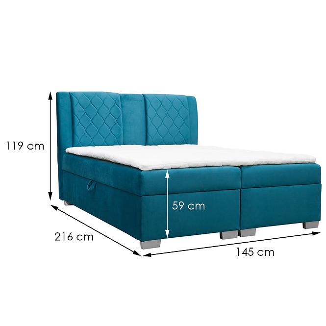 Bett Kolumbia 140x200 Bluvel 85