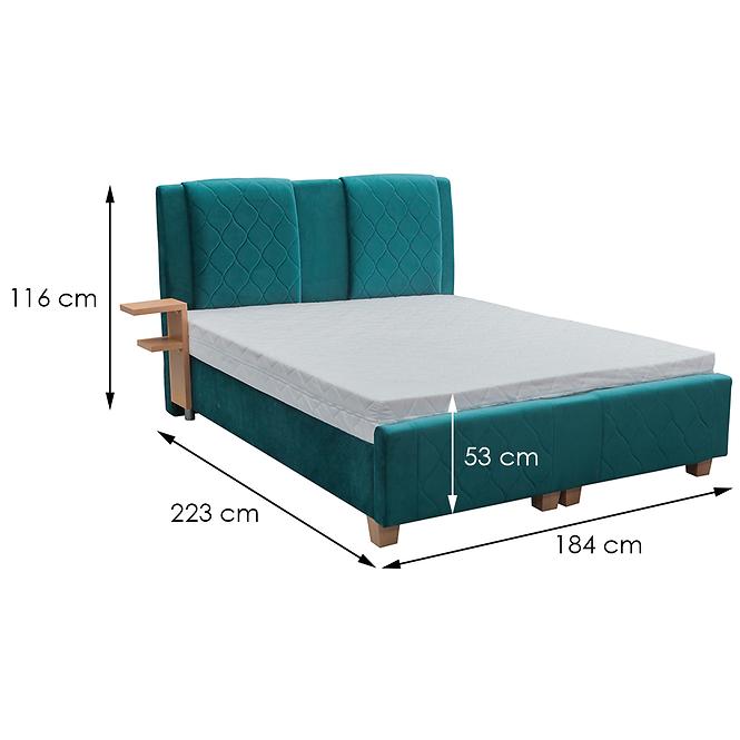 Bett India 180x200 Bluvel 85