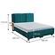 Bett India 180x200 Bluvel 85,3