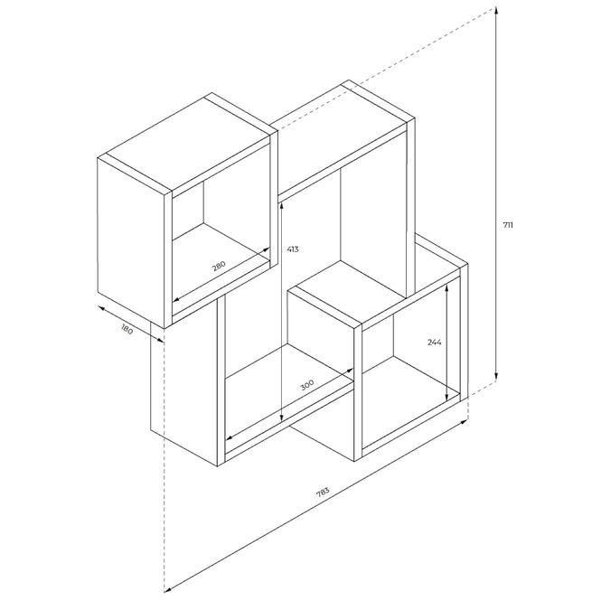 Hängeregal Nr 5. Artisan