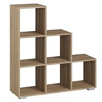 Regal Treppe 3x3 eiche sonoma