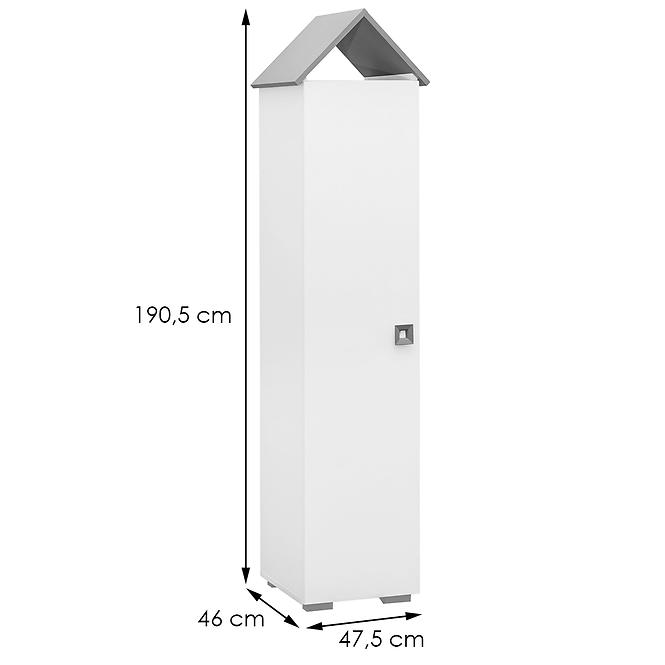 Schrank BB04 weiß+grau