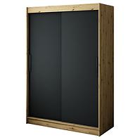 Schrank Halifax T 150 eiche Artisan/schwarz