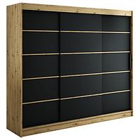 Schrank Halifax V1 250 eiche Artisan/schwarz