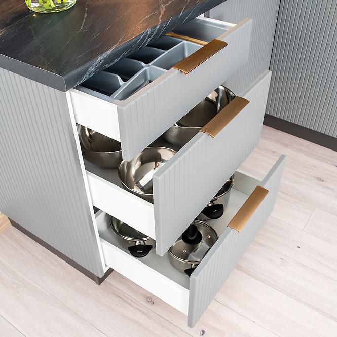 Küchenschrank Max D60pc Pl Grau