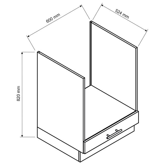 Küchenschrank Max Dk60 Grau