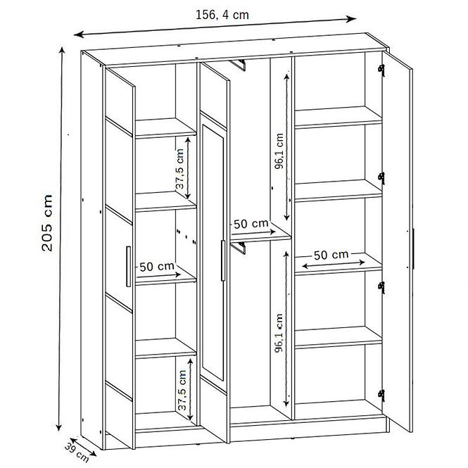 Schrank Roj 3d 157 Weiß