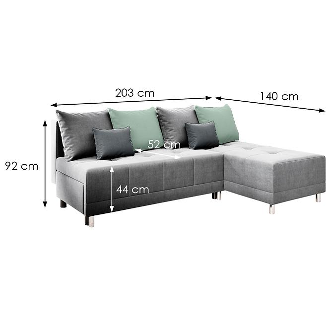 Ecksofa Max New Gusto 88+70+94