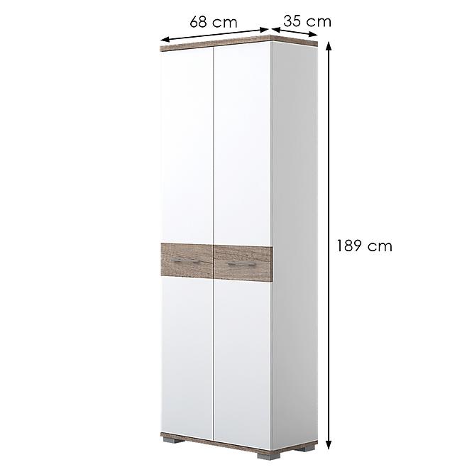 Schrank Azur V2 dark nebraska/white