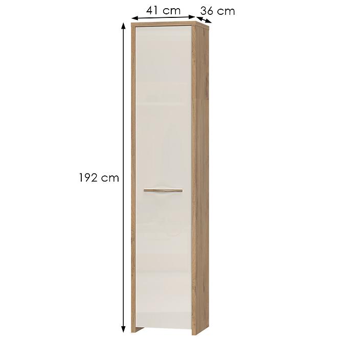 Schrank 1D Gala V1 pacific walnut/beige