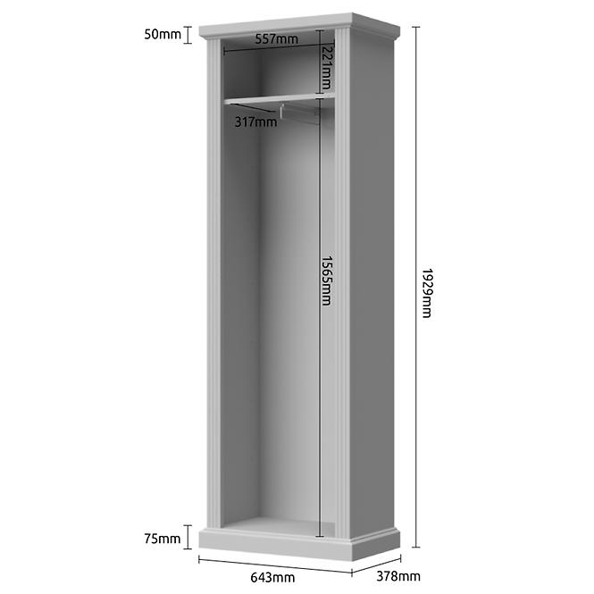 Schrank 1D Tara V1 graphit