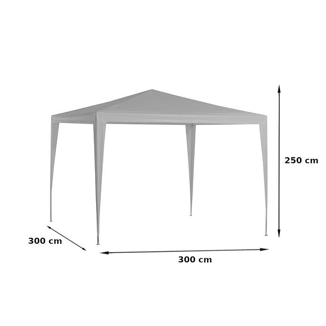 Gartenpavillon 3x3x2,5m Weiß