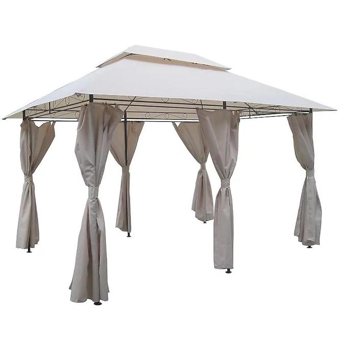 Gartenpavillon 3x4 m beige