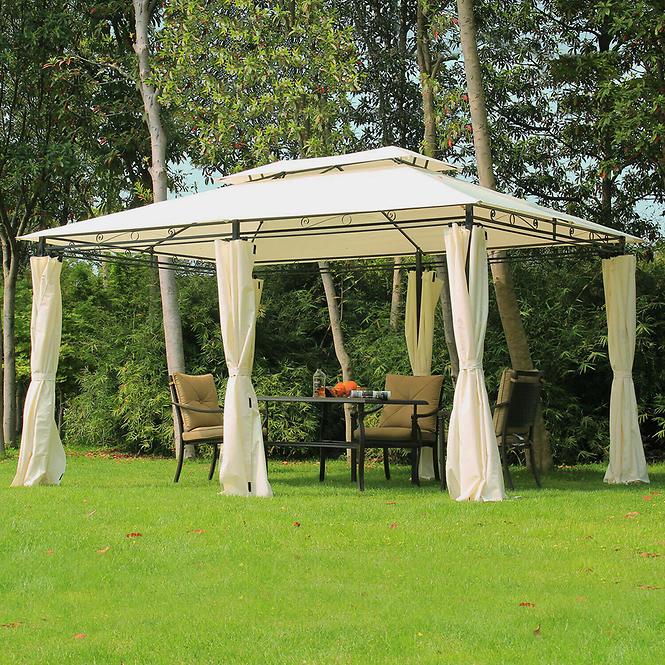 Gartenpavillon 3x4 m beige