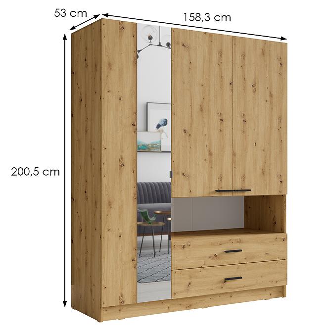 Schrank Turyn eiche artisan