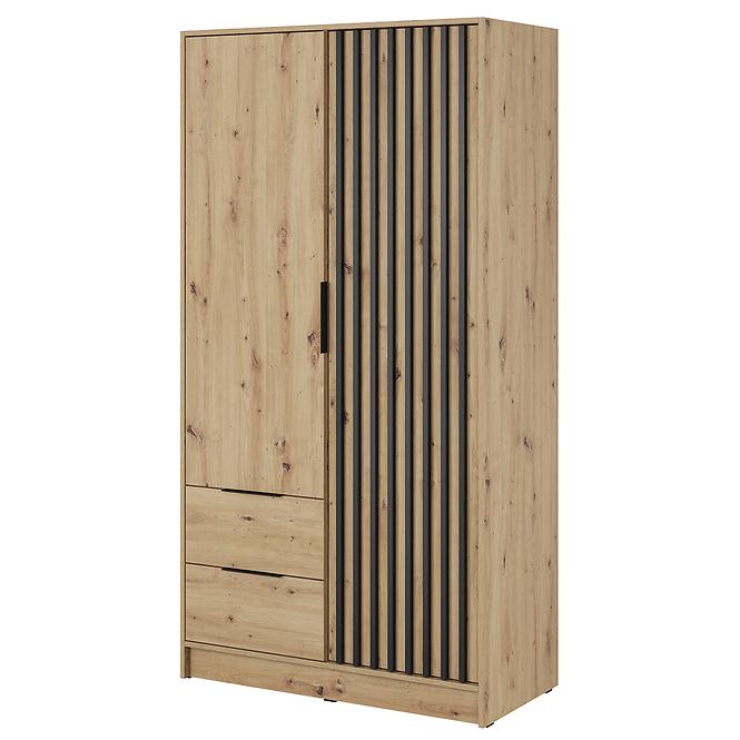 Schrank Nelly 2d artisan/schwarz