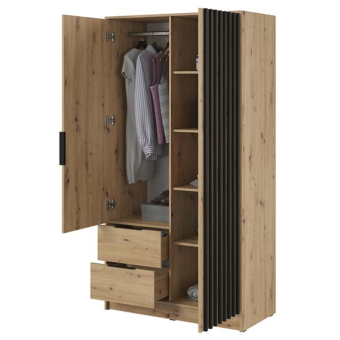 Schrank Nelly 2d artisan/schwarz