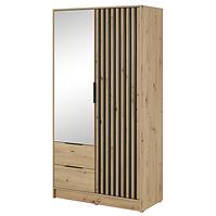 Schrank Nelly 2d spiegel artisan/schwarz