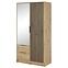 Schrank Nelly 2d spiegel artisan/schwarz