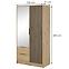 Schrank Nelly 2d spiegel artisan/schwarz,2