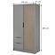 Schrank Nelly 2d grau/artisan,2