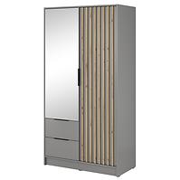 Schrank Nelly 2d spiegel grau/artisan