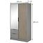 Schrank Nelly 2d spiegel grau/artisan,2