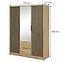 Schrank Nelly 3d spiegel artisan/schwarz,2