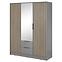 Schrank Nelly 3d spiegel grau/artisan