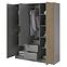 Schrank Nelly 3d spiegel grau/artisan,3