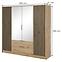 Schrank Nelly 4d spiegel artisan/schwarz,2