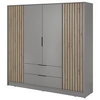 Schrank Nelly 4d grau/artisan