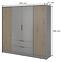 Schrank Nelly 4d grau/artisan,2