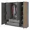 Schrank Nelly 4d grau/artisan,3