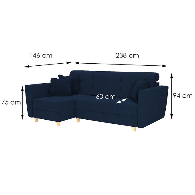 Ecksofa Grey L Riviera 81