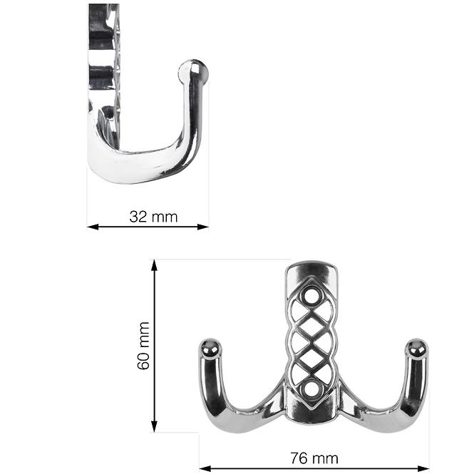 Wandgarderobe Santes II Chrom