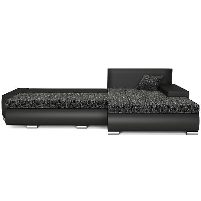 Ecksofa Toscania nevada 10 + soft schwarz