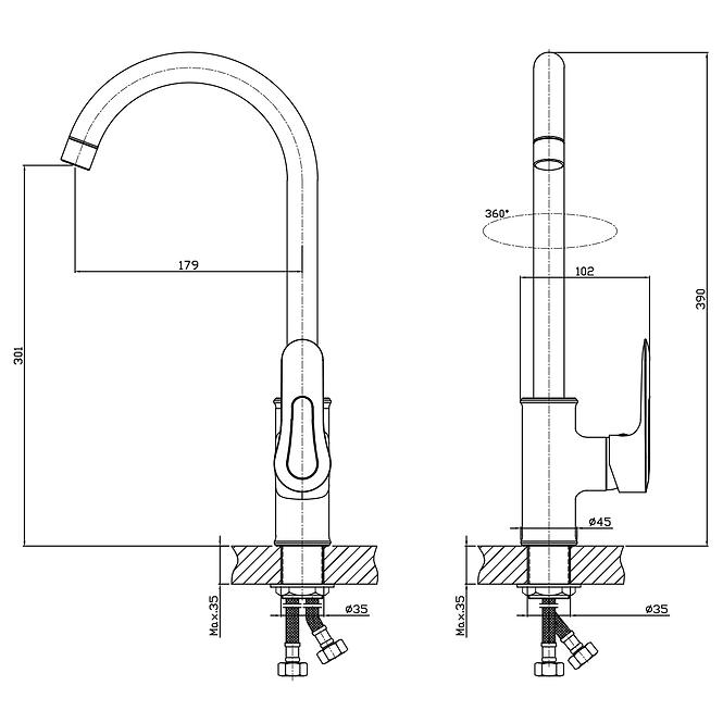 Spülbecken-ArmaturTeksas