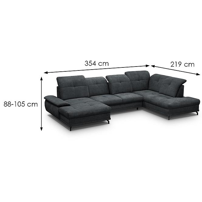 Ecksofa Bruno L Aston 18