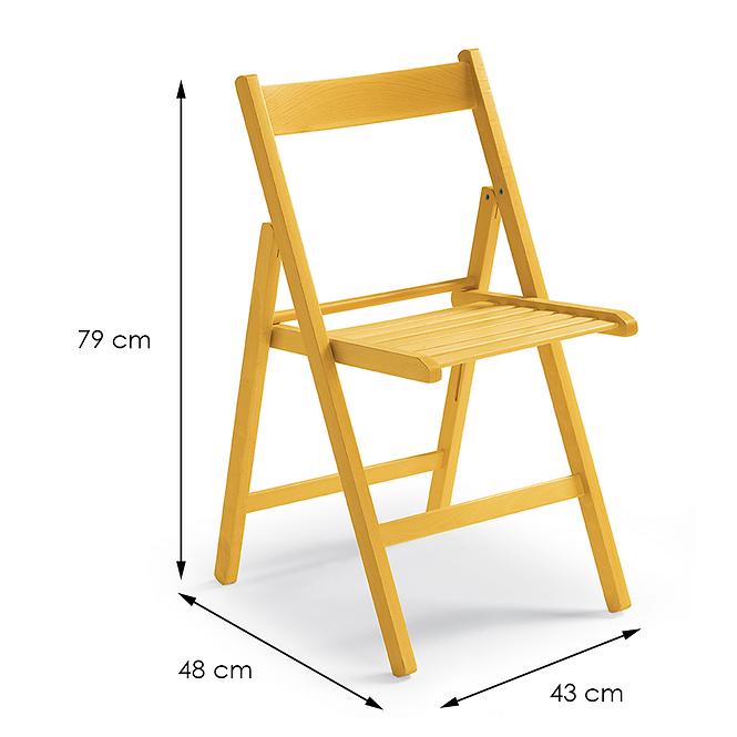 Stuhl Libro 43X48X79 cm gelb