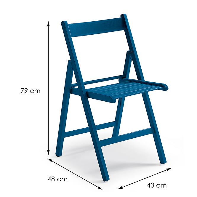 Stuhl Libro 43X48X79 cm blau