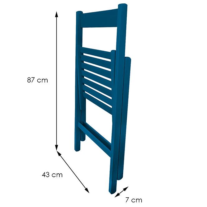 Stuhl Libro 43X48X79 cm blau