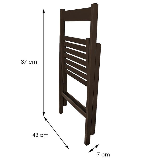 Stuhl Libro 43X48X79 cm wenge