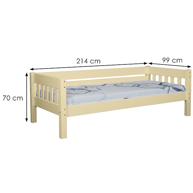 Bett Lucas 90x200 Kiefer Lack