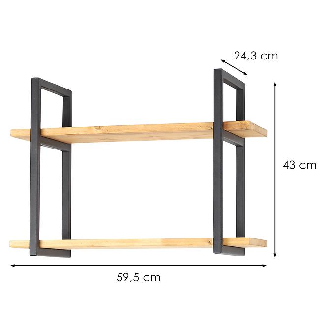 Regal Loft schwarz 07-01 59.5/43/24.3cm