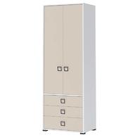 Schrank 2D3S Kiki P23-BE/KI-01 white/sand