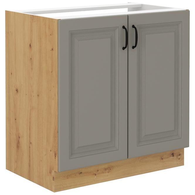 Küchenschrank Stilo claygrey/artisan 80ZL 2F BB